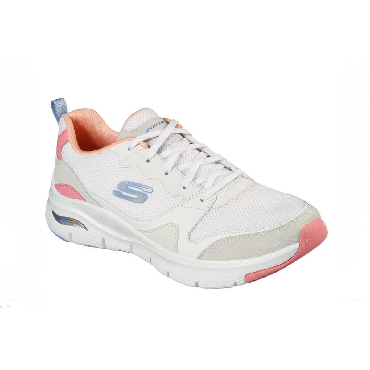 Deportivo Mujer Skechers Arch Fit 149723 Wmlt Blanco