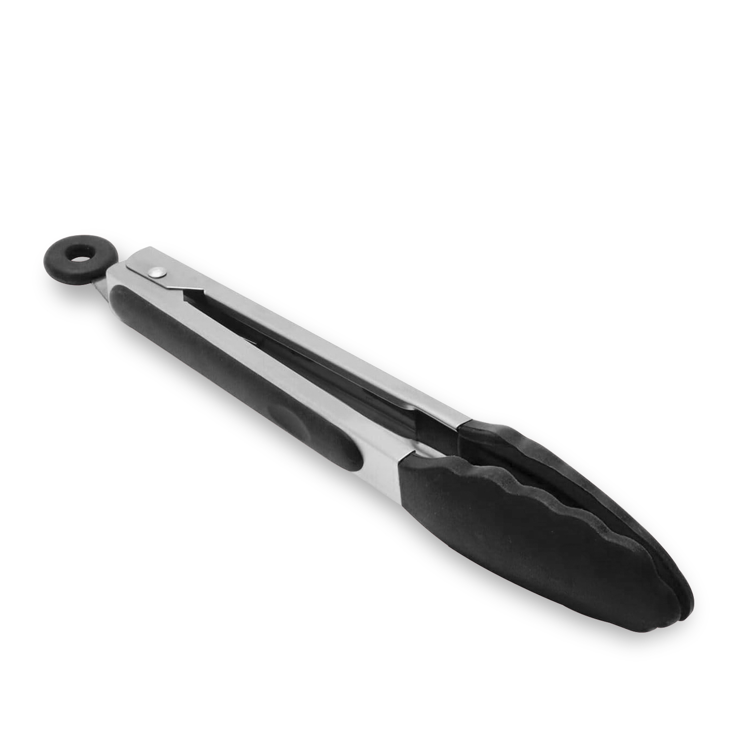 DAM. Pinzas Comida de Acero Inoxidable y Punta de Silicona de Grado Alimenticio sin BPA 23 cm. (9 pulgadas) 27,5x3x3,3 cm.