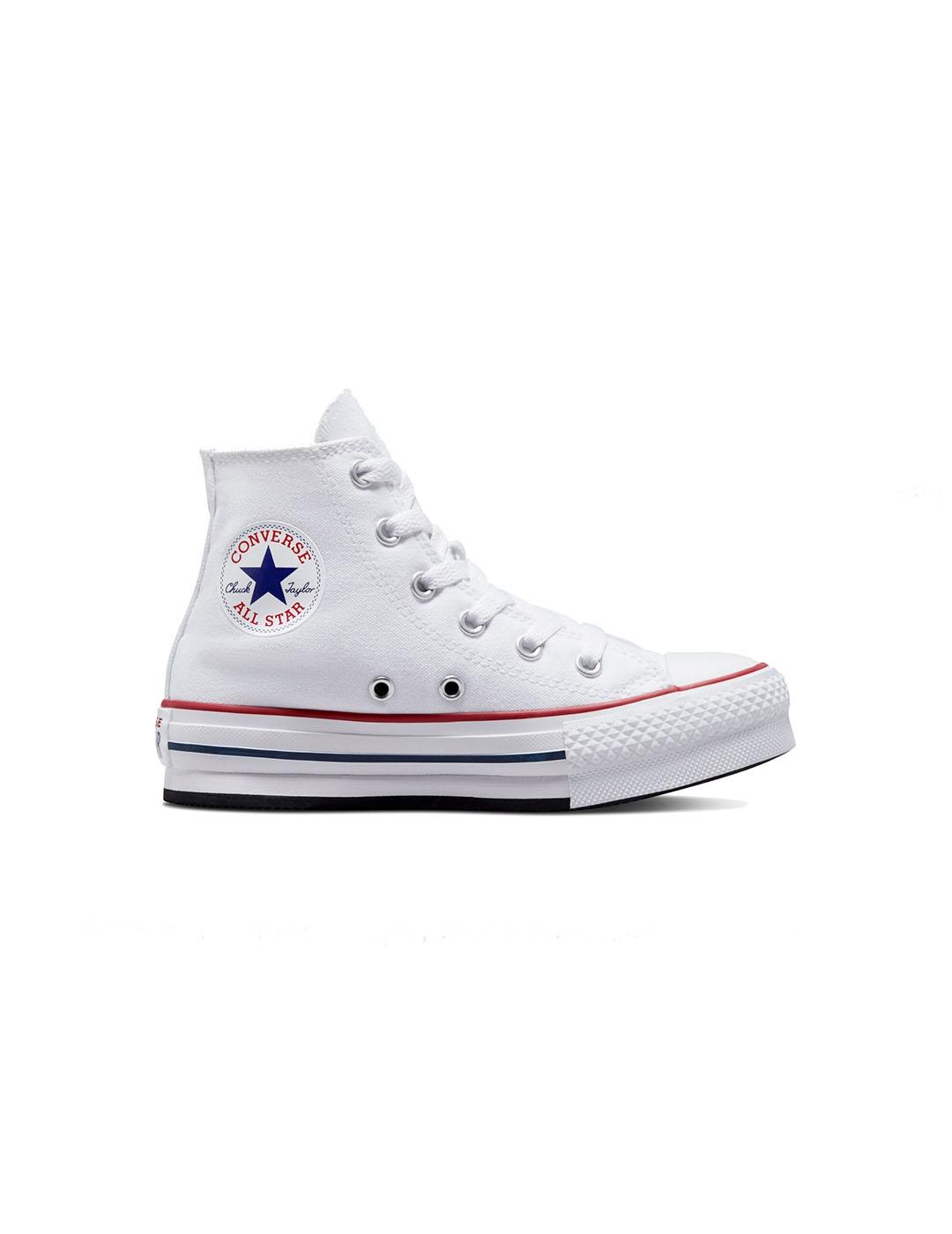 Zapatilla Niño Converse Eva Lift Plt Blanca.