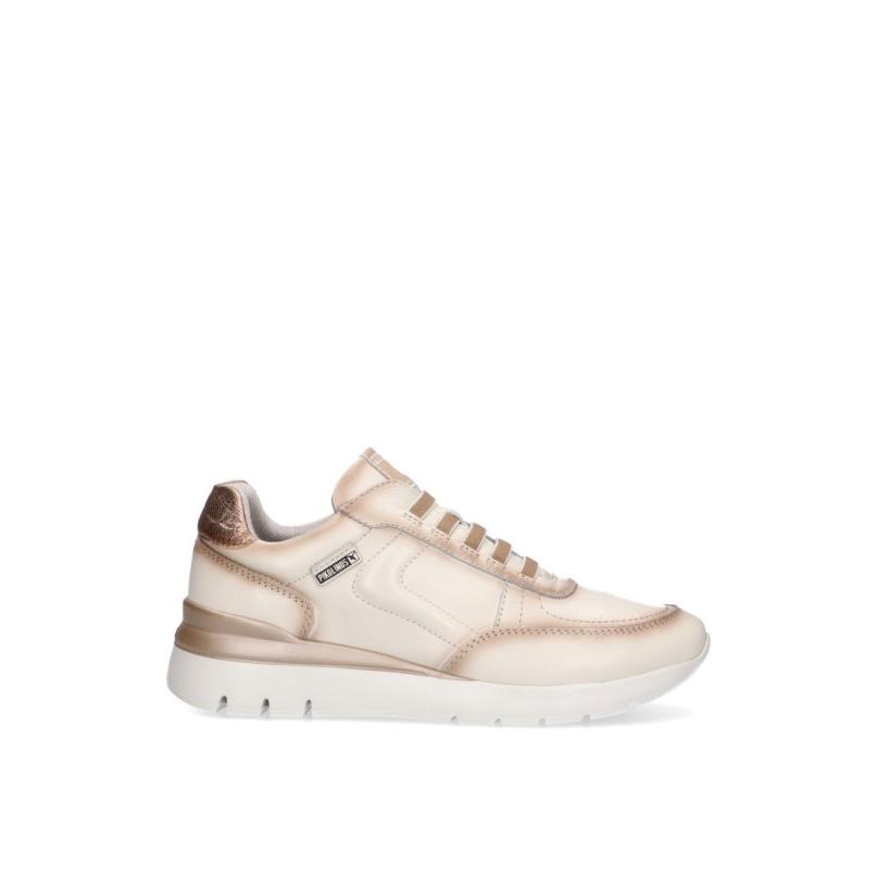 Zapatillas Cómodas Pikolinos - Mujer - Suela Plana - Modelo W4r-6731 - Color Beige