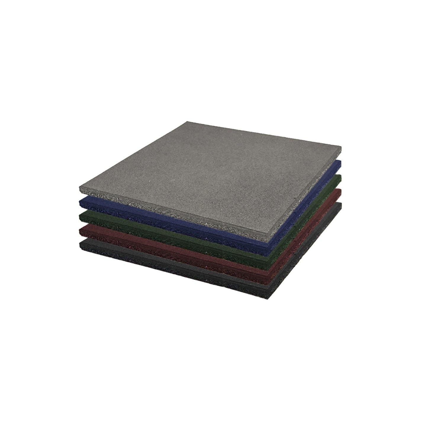 Loseta de Caucho Maciza Profesional | 50x50cm | Especial para Gimnasios y Competiciones | Fitness