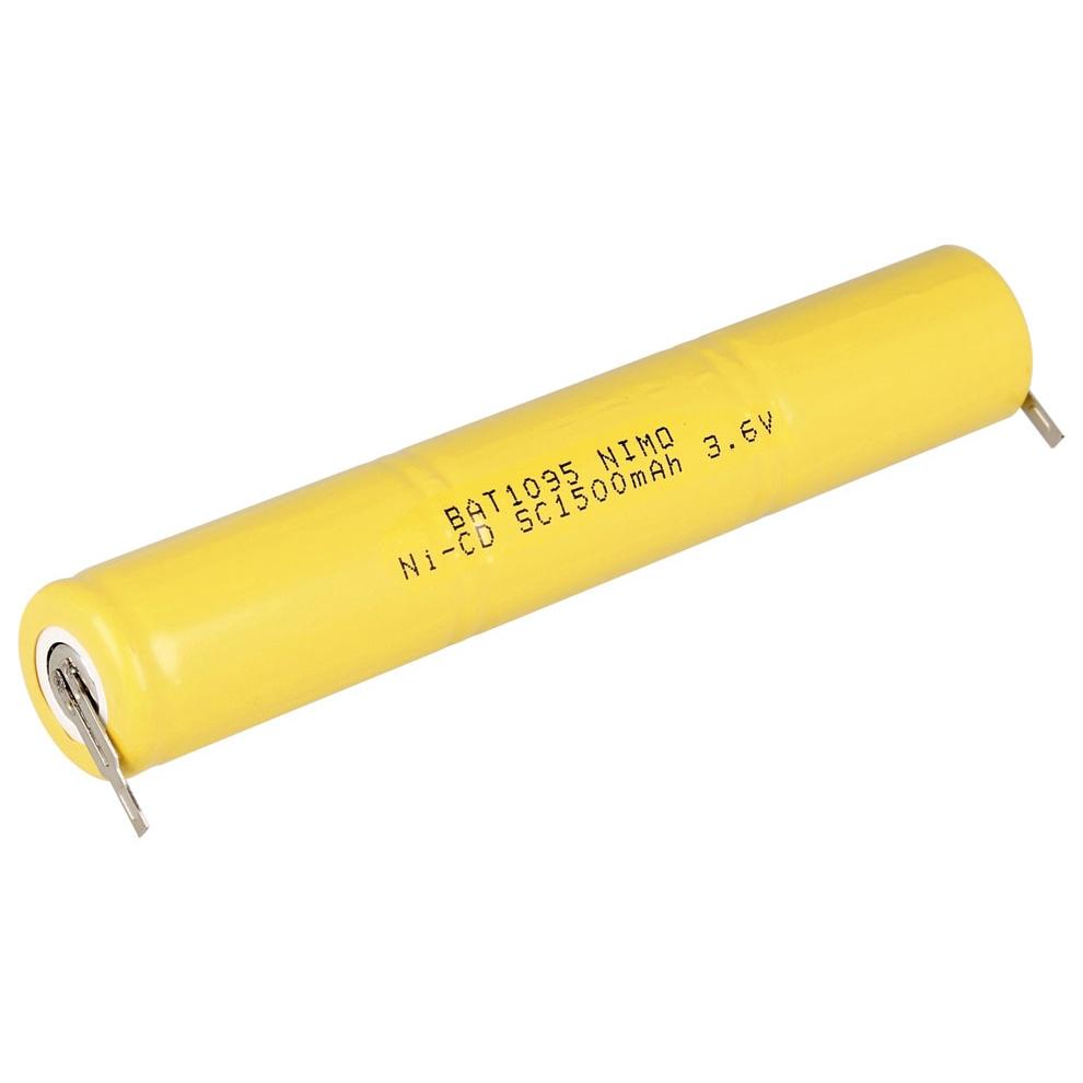 Pack de batería 3,6V/1500mAh Ni-Cd.
