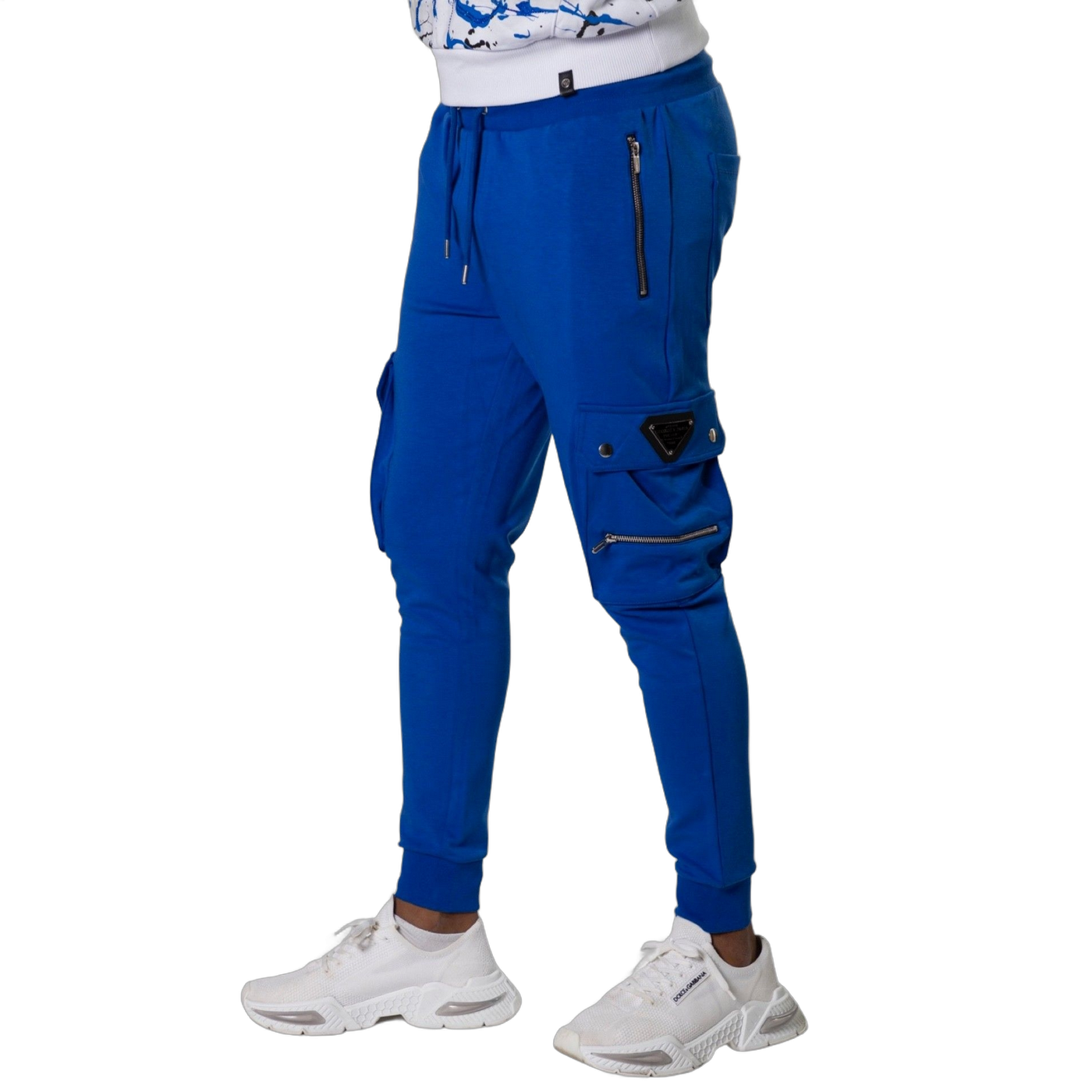 Pantalon George V Paris Trotar Cargo Azul Hombre Moderno, Ropa casual 92% Algodón, 5% Poliéster, 3% Elastano