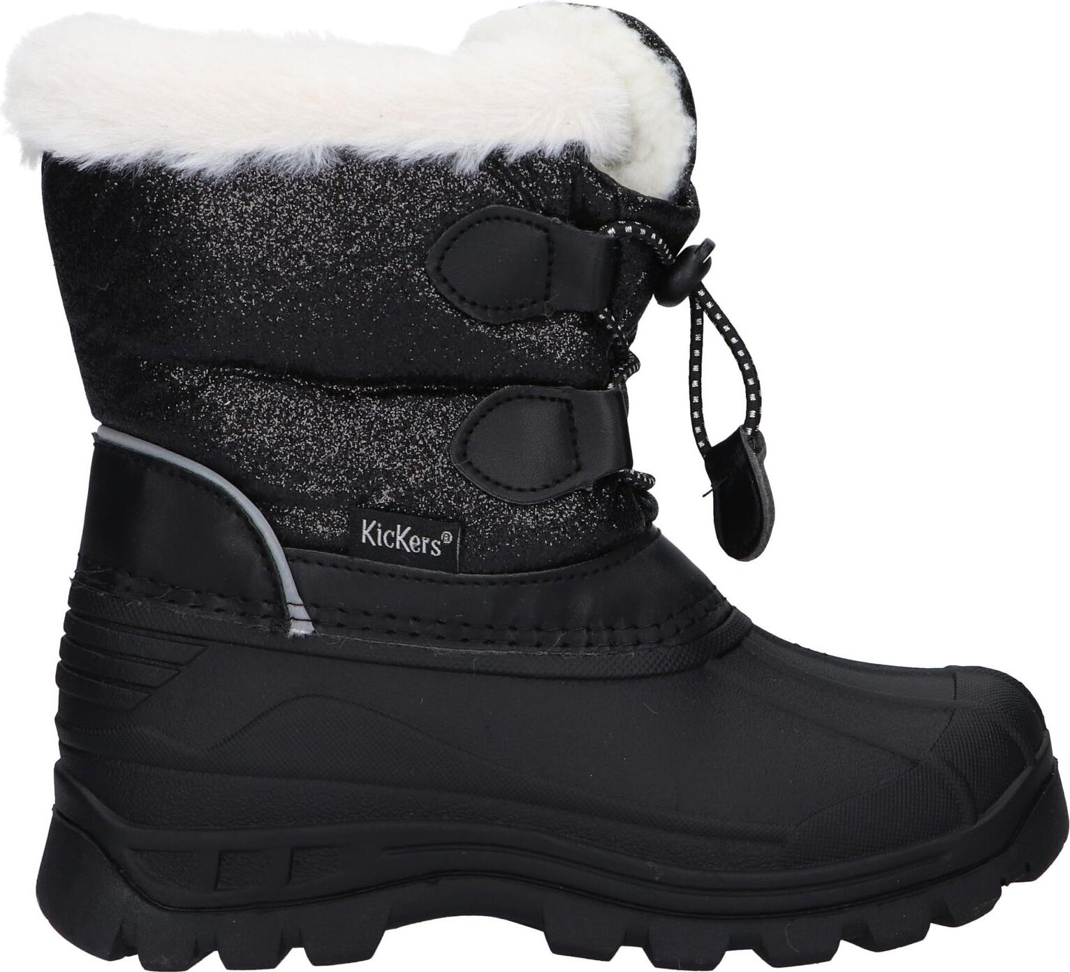 Kickers girl and boy boots 653264 -10 sealsnow 81 noir brillant
