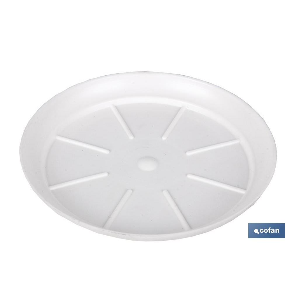 Cofan - Plato Maceta Altea Blanco - Varios Diámetros
