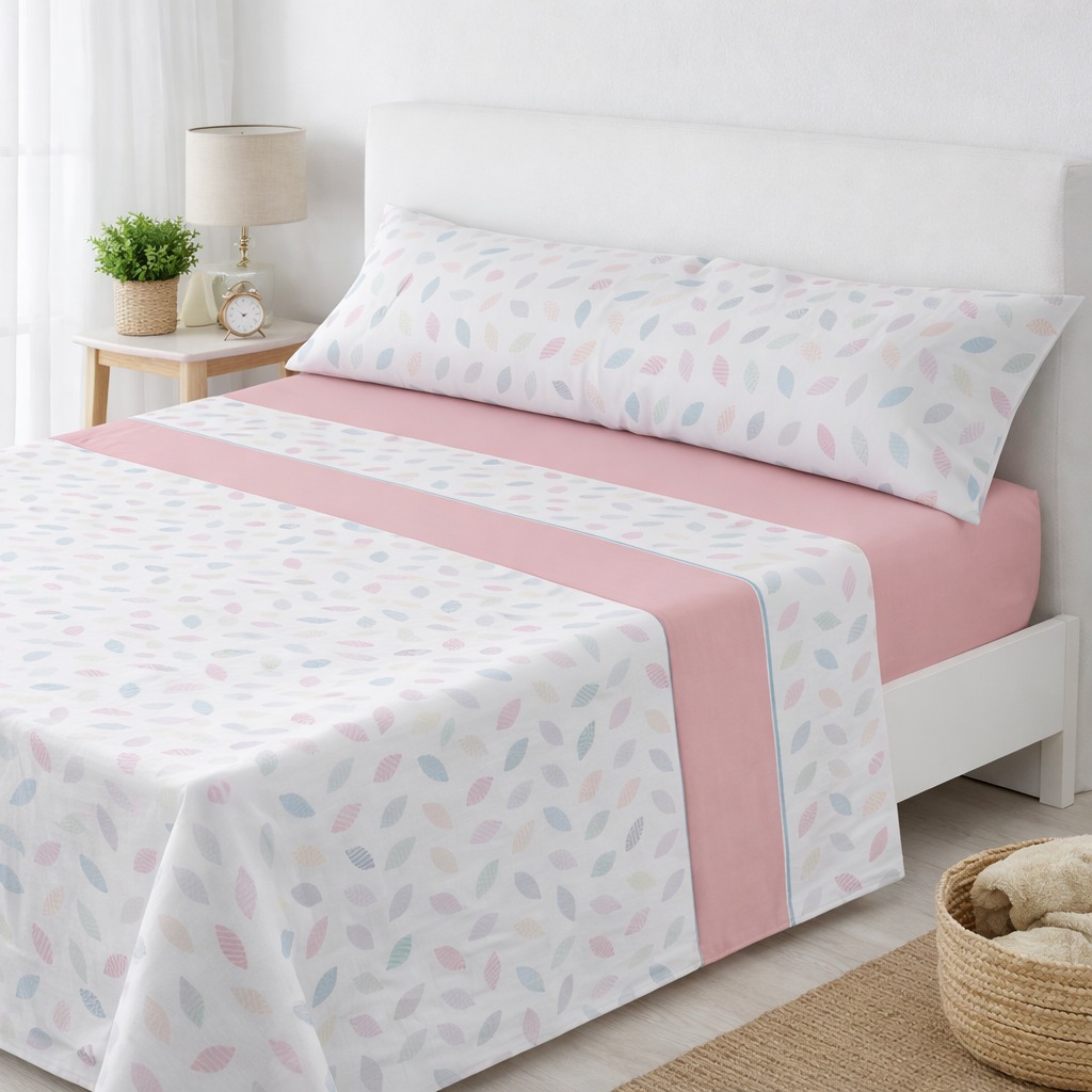 Juego de Sábanas Microfibra 100% Poliéster, Suaves y Frescas para Verano, Estampadas, incluye Bajera -Encimera-1 o 2 Funda de almohada, Entrega en España en 48 a 72 horas Escanea el QR para ver el artículo e