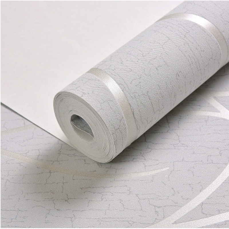 TK Papel Tapiz 3D Moderno Europeo Para Dormitorio 53cm Antihumedad Y Resistente Al Humo Con Rayas Curvas Y Engrosado Adhesivo Para Pared