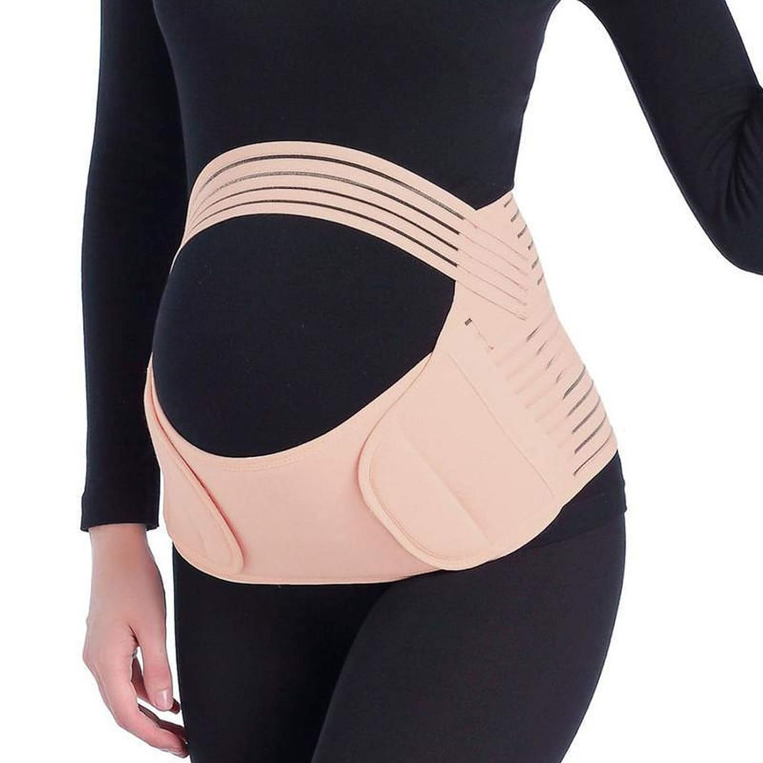 TK Soporte de Barriga Ajustable para Embarazadas Protector de Abdomen con Cinturón de Espalda L