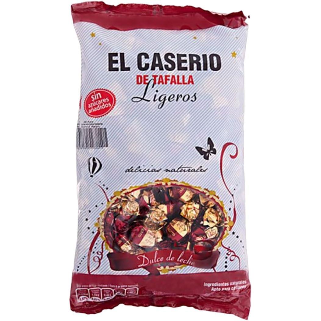 iChuches - Caramelos El Caserío de Tafalla Tradicionales Artesanales – Caramelo con Piñones, Caramelo Ligero con Piñones y Caramelo Ligero Dulce de Leche – Confitería Española Premium Sin Gluten, Sabores Café y Dulce de Leche, Bolsa 1kg