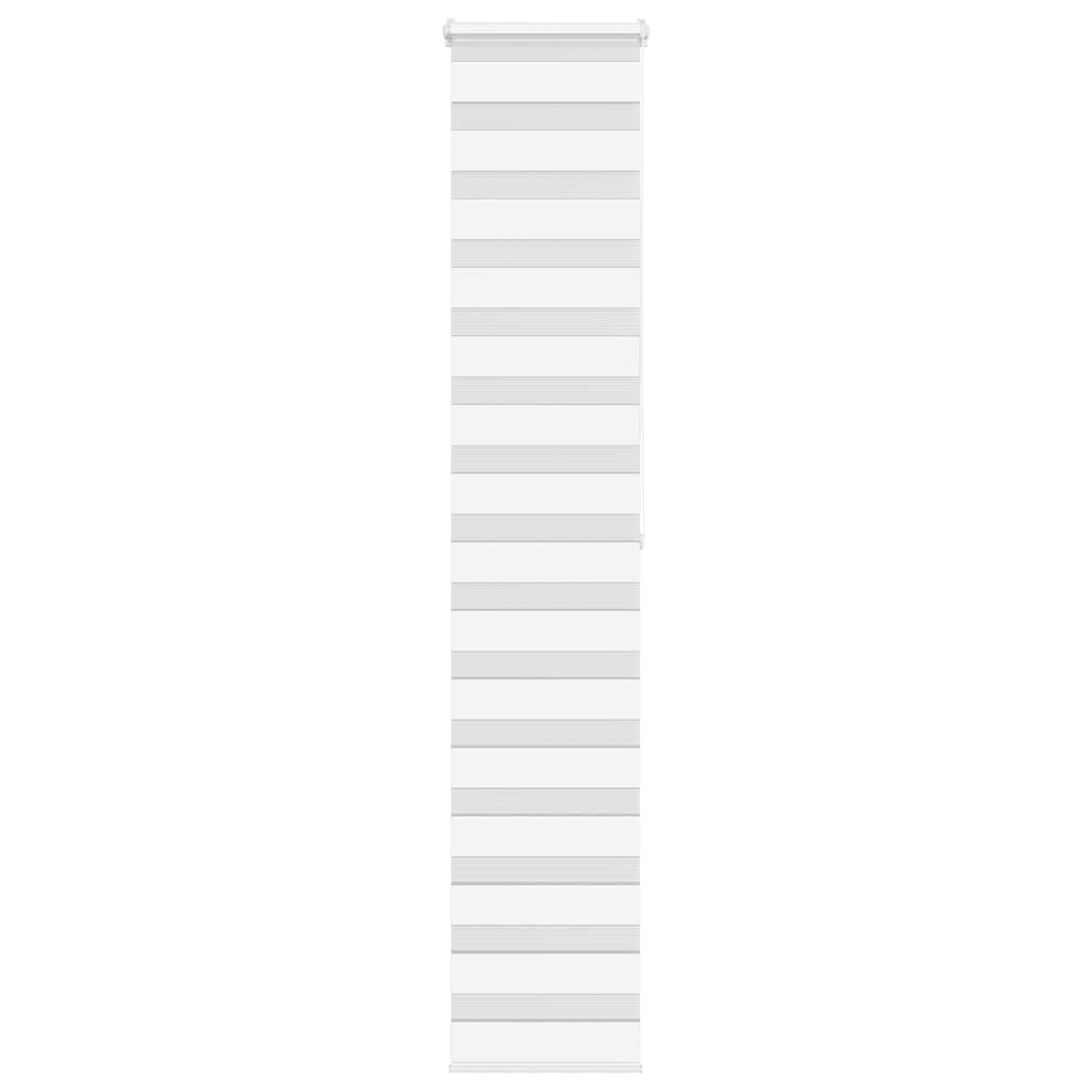 vidaXL Estor cebra blanco 40x200 cm tejido ancho 35,9 cm poliéster