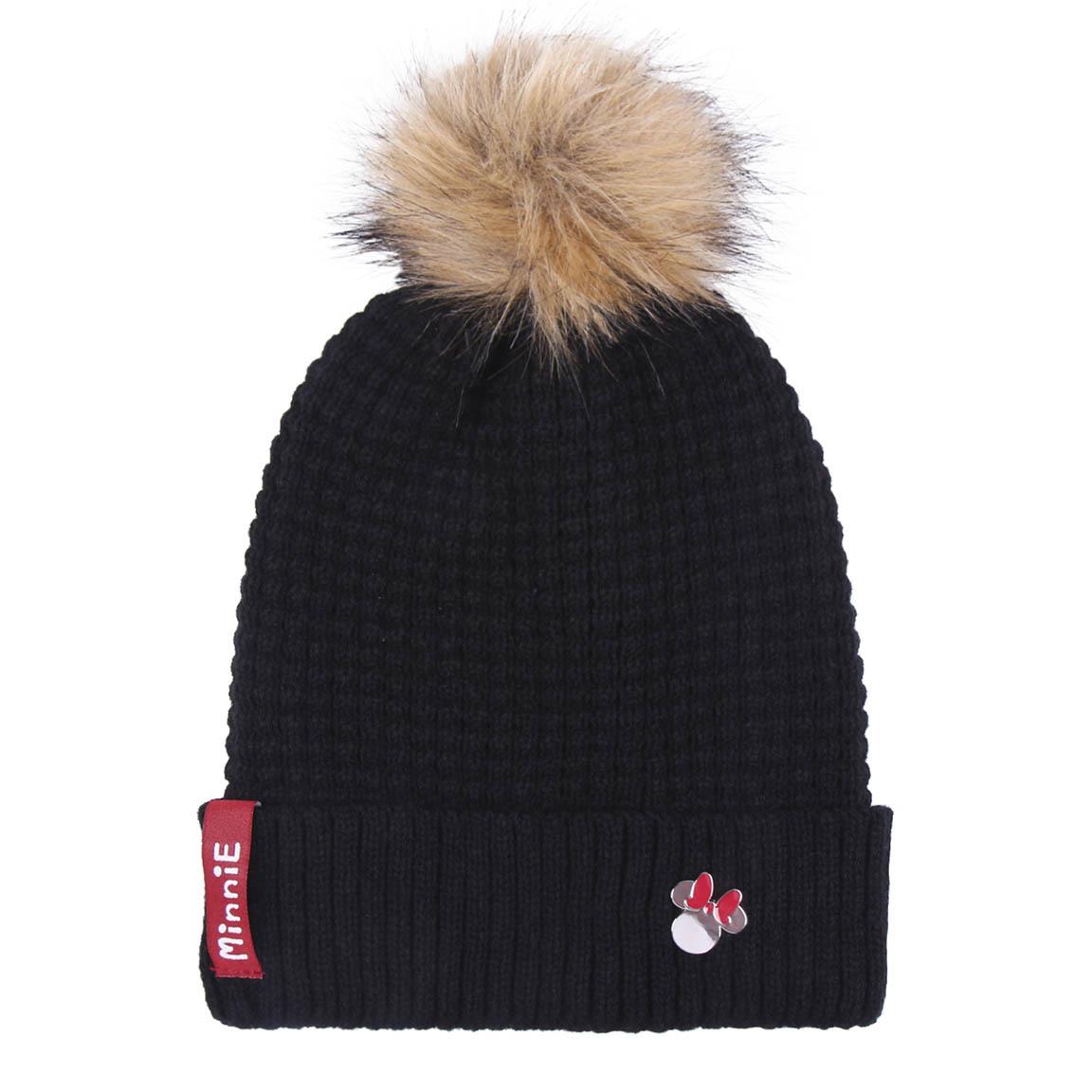 Cerda Gorro Tricot Pompom Minnie Negro Talla Única