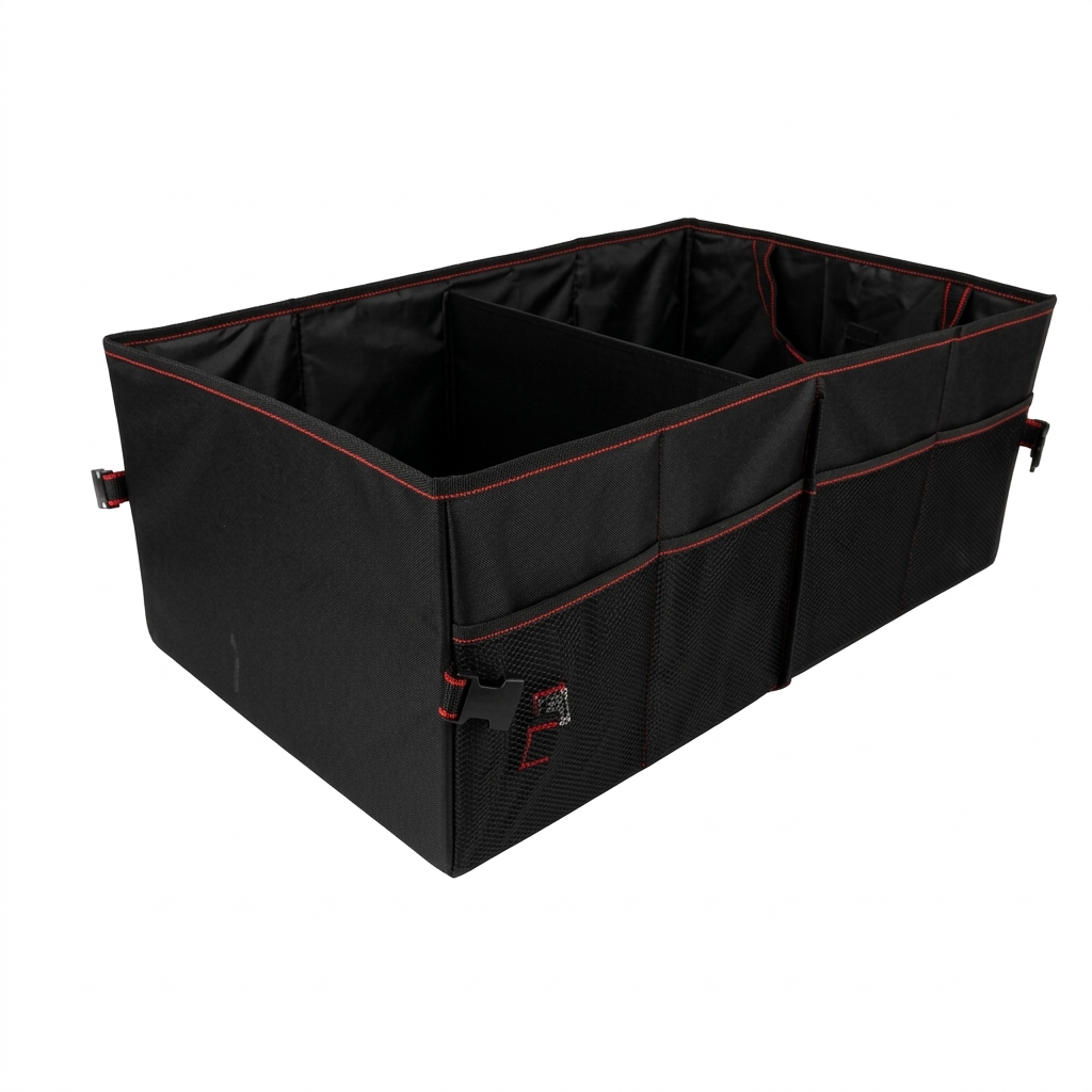 Caja Organizadora Plegable 63x39x25cm Maletero Coche 4 Rejillas Klack