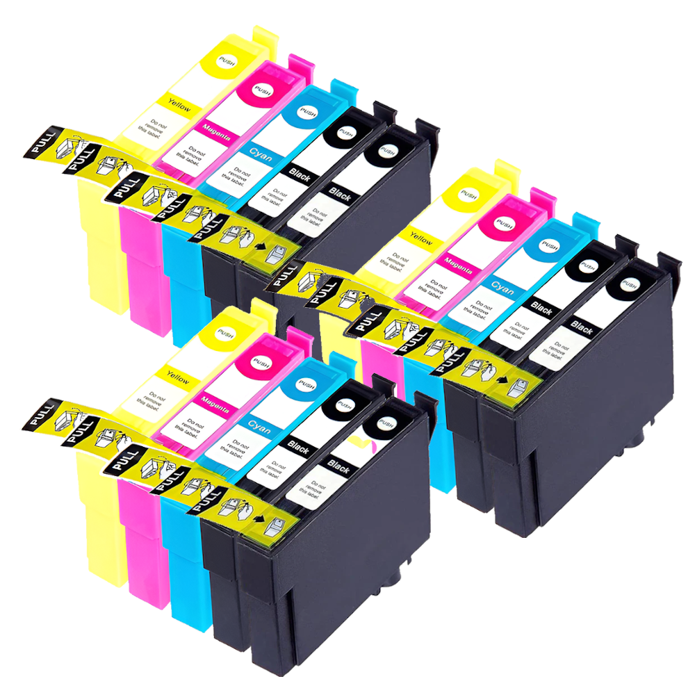 15x Pack Epson 16XL 16 XL Cartuchos de Tinta Compatibles para Epson WorkForce WF-2010 WF-2110 WF-2510 WF-2520 WF-2530 WF-2540 WF-2630 WF-2650 WF-2660 WF-2750 WF-2760 para EPSON T16 T1631 T1632 T1633 T1634