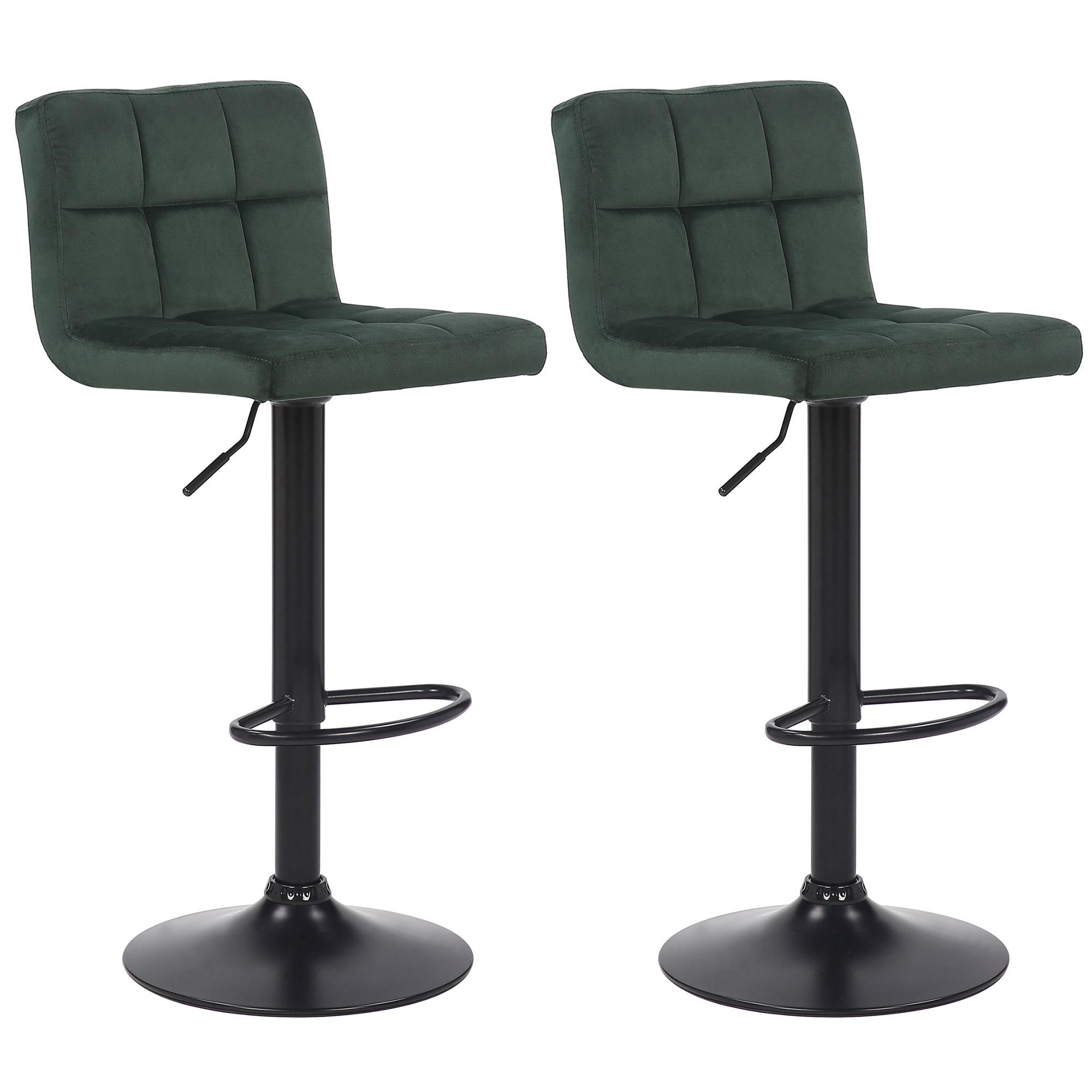 Juego de 2 taburetes de bar Feni Verde