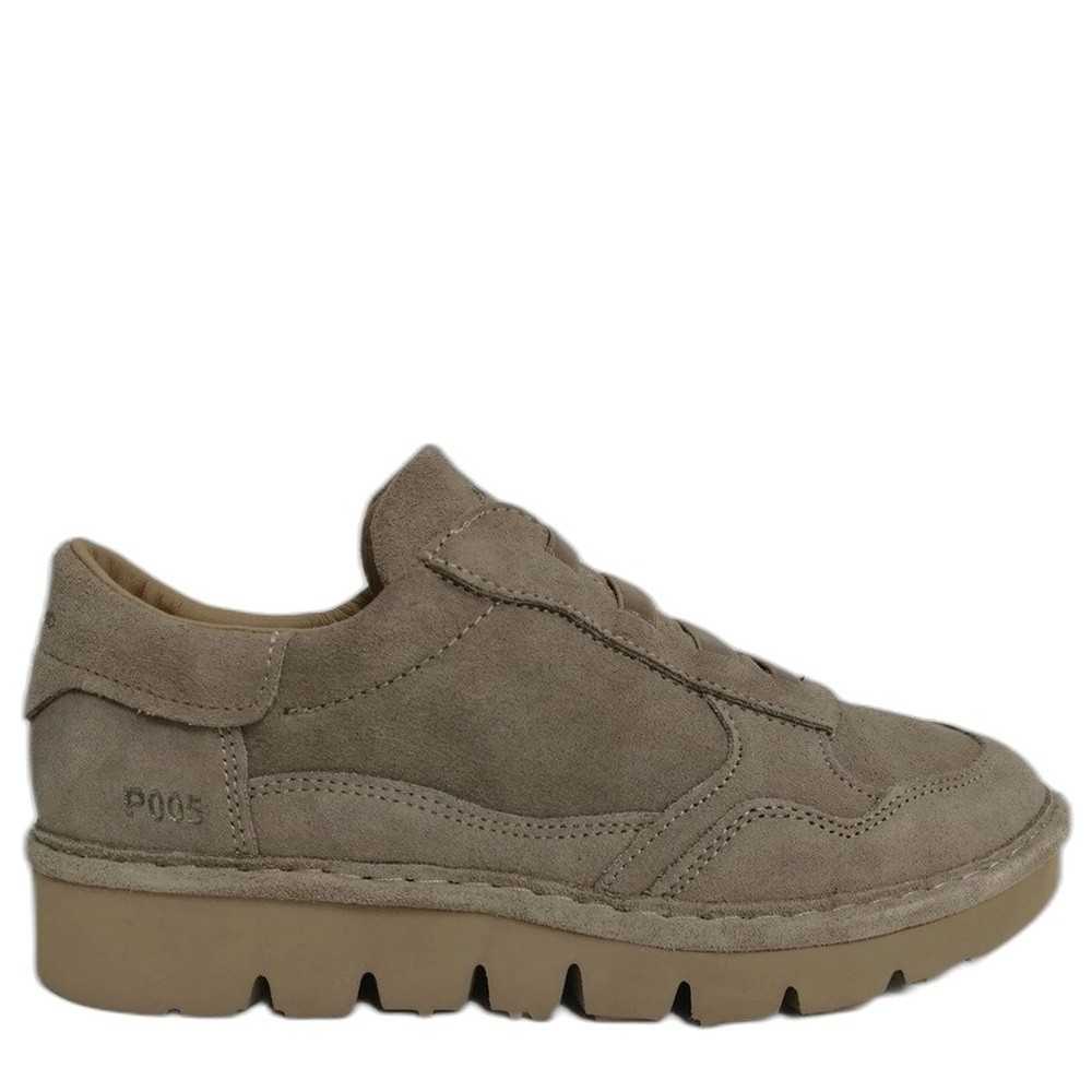 Cómoda  P05 NUBUCK BEIG de PANCHIC: calzado cómodo mujer en nubuck beige, plantilla acolchada extraíble, cordones elásticos y suela EVA flexible. Perfectas para caminar. ¡Cómpralas ahora! Altura Tacón bajo (1-3 cm) Referencia