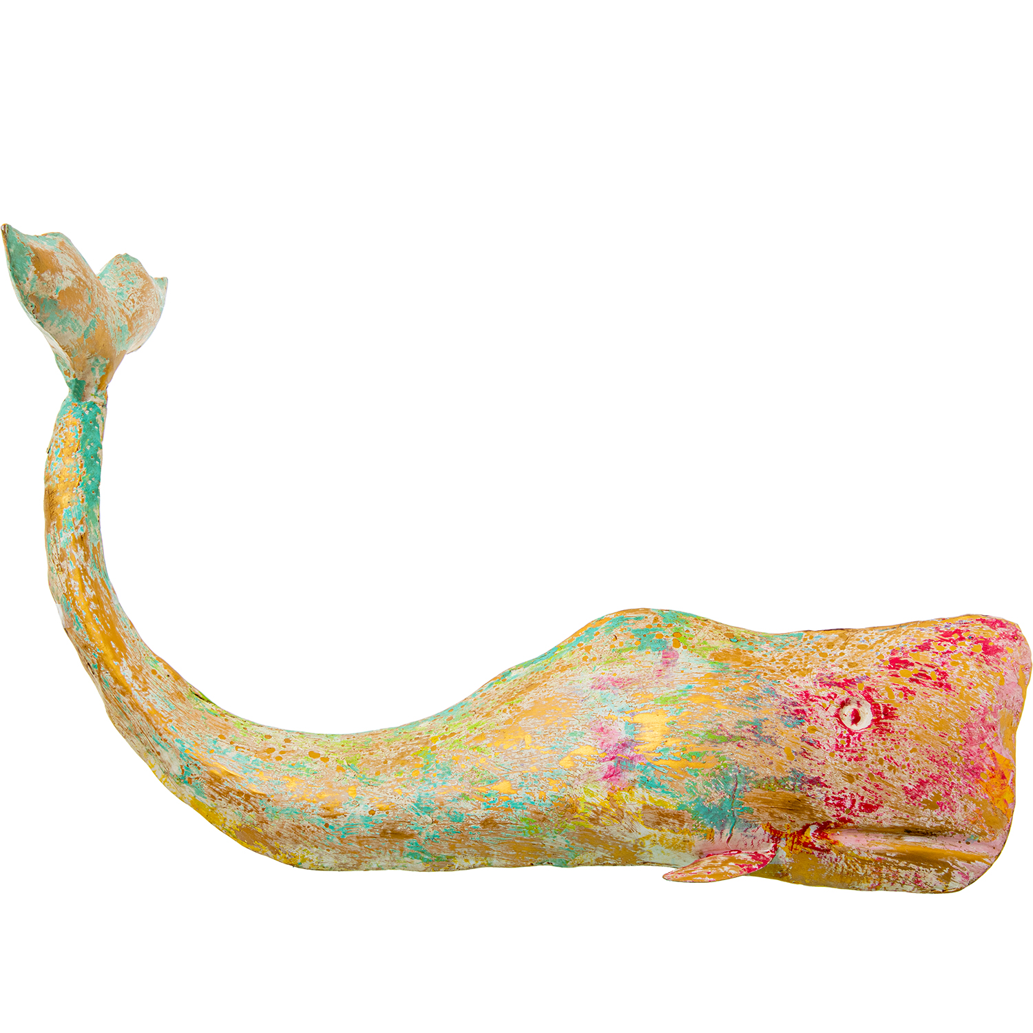 Figura ballena hierro 75x42x47cm