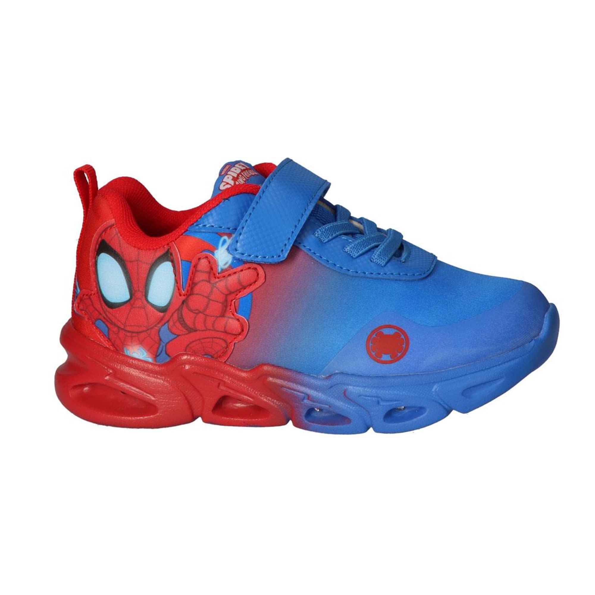 Zapatillas Deportivas Spidey para Niños, Zapatillas Casual con Luces LED, Diseño Azul y Rojo con Personaje, Ideal para Escuela y Actividades Diarias