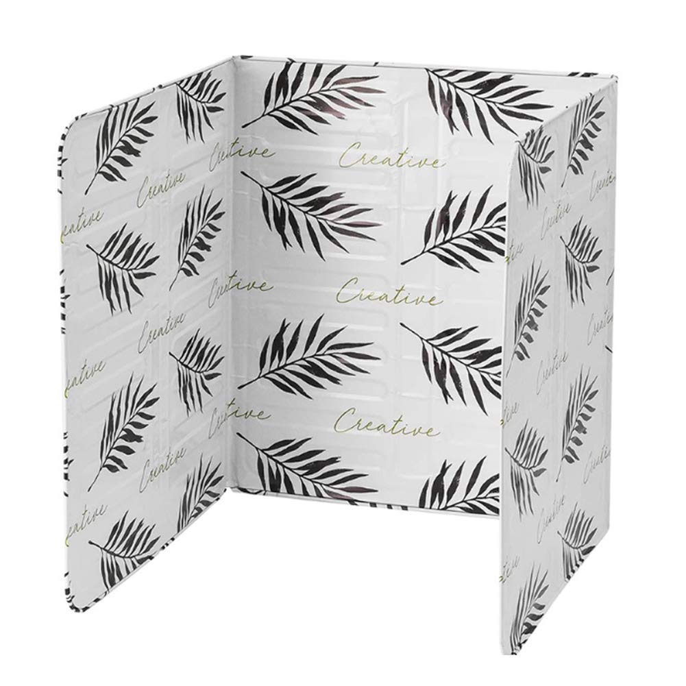 CA Placa antisalpicadura para Cocinar, protector de pantalla antisalpicadura para Estuba, sretén, Cacerola de ácido, Papel de Aluminio, protector de pantalla 84.5X32.5 cm, follajeITO