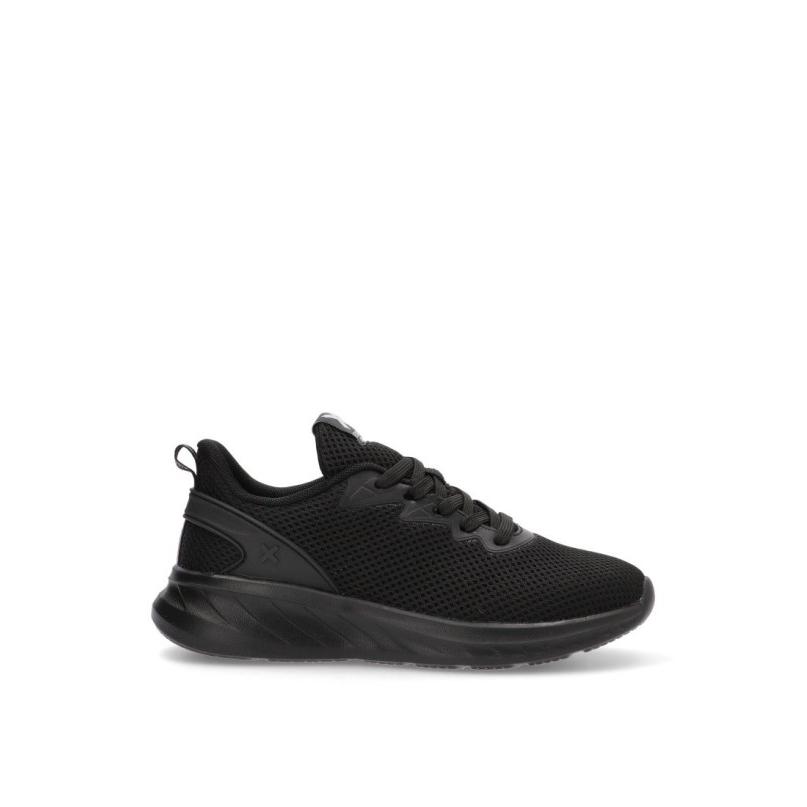 Zapatillas Casual Xti - Mujer - Suela Plana - Modelo 143618 - Color Negro
