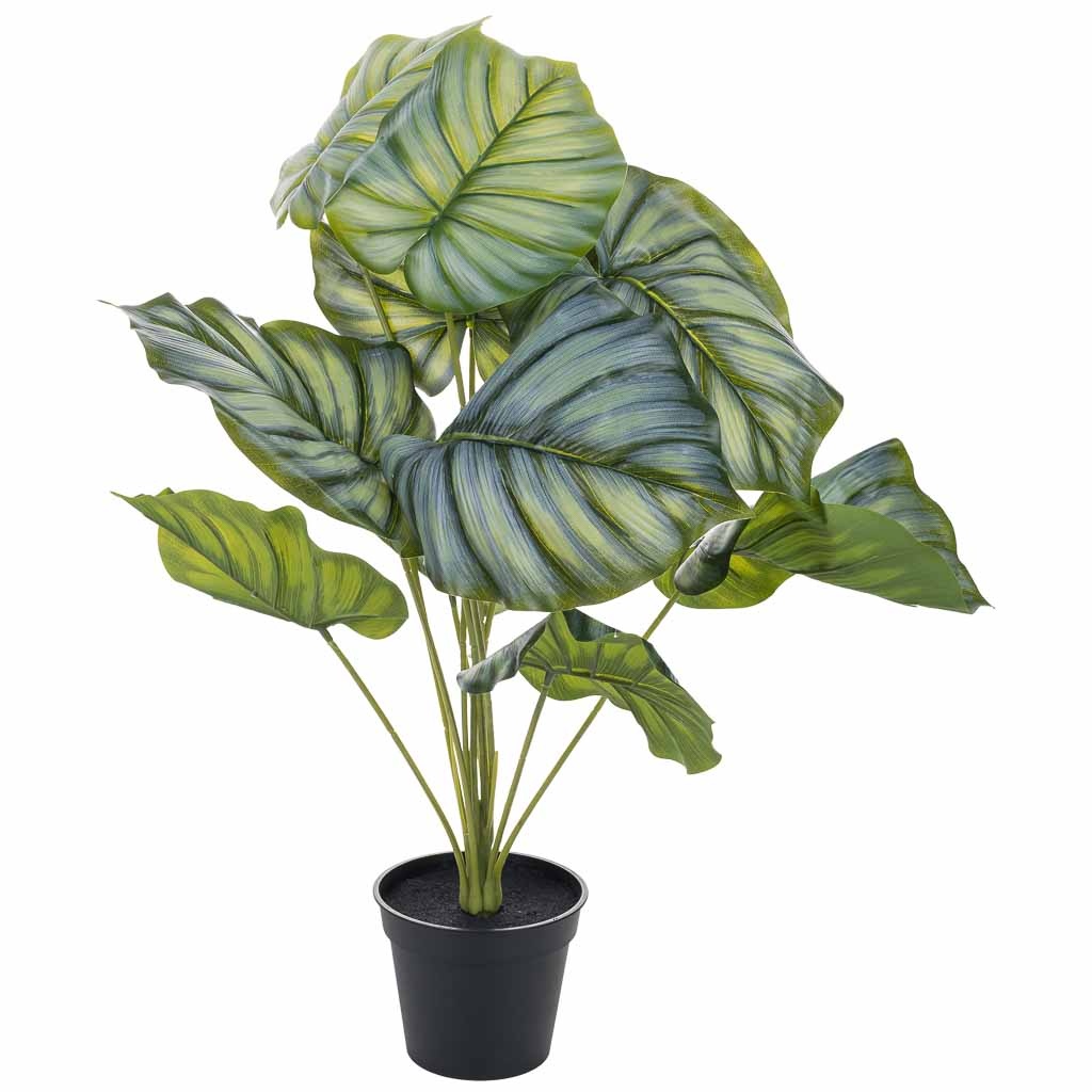 Wonderlust Deco - Planta calathea decorativa artificial verde 47x47x60h cm Verde 47x47x60h cm