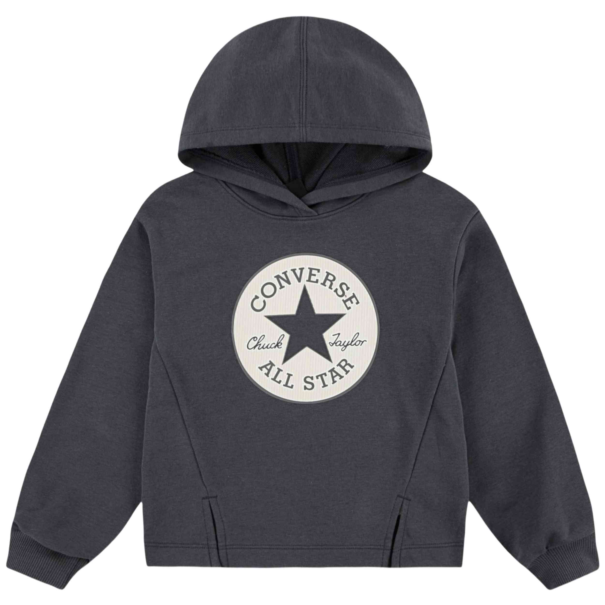 Sudadera Con Capucha Converse modelo 4CH767_GDA para Niños en color Gris