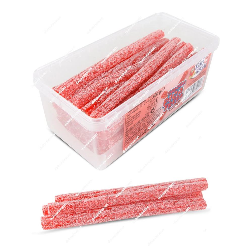 King Regal Torcida Pica Fresa 300g - Tarro Regaliz Rojo Torcido