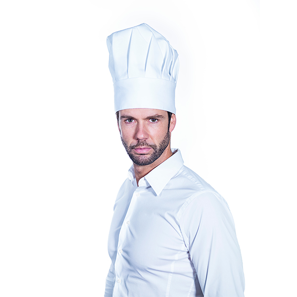 MONOUSO | Gorro Cocinero Chef Algodón Blanco (1 Ud)