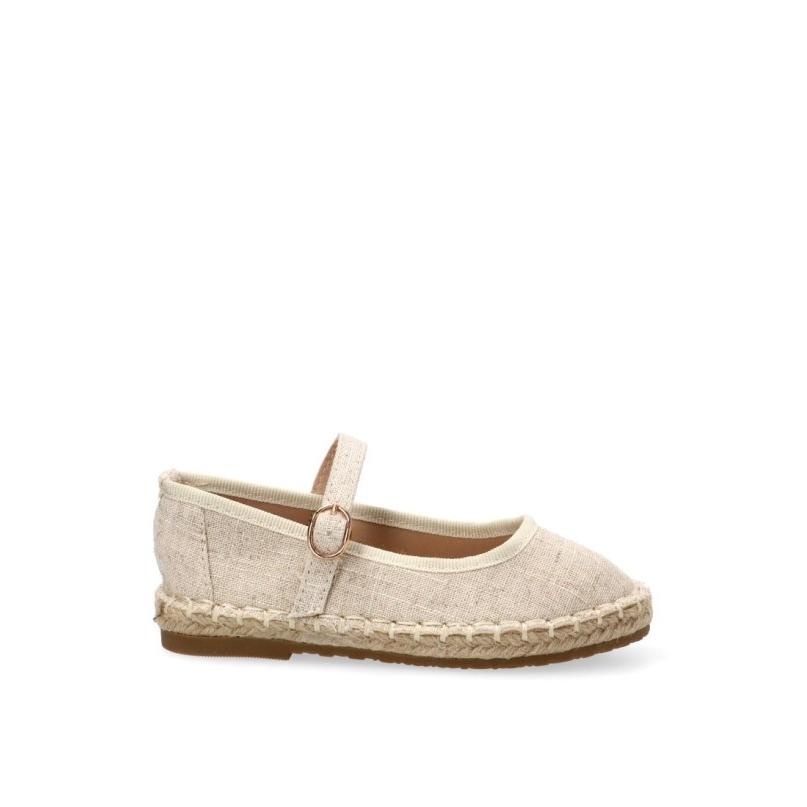 Bailarina Luna Kids - Niña - Suela Plana - Modelo Rbs1290 - Color Beige