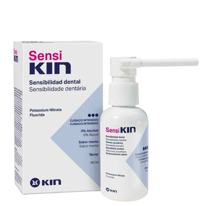 KIN Sensi Kin Spray Tratamiento Bucal Tópico Para Alivio Sensibilidad Dental Severa 40ml