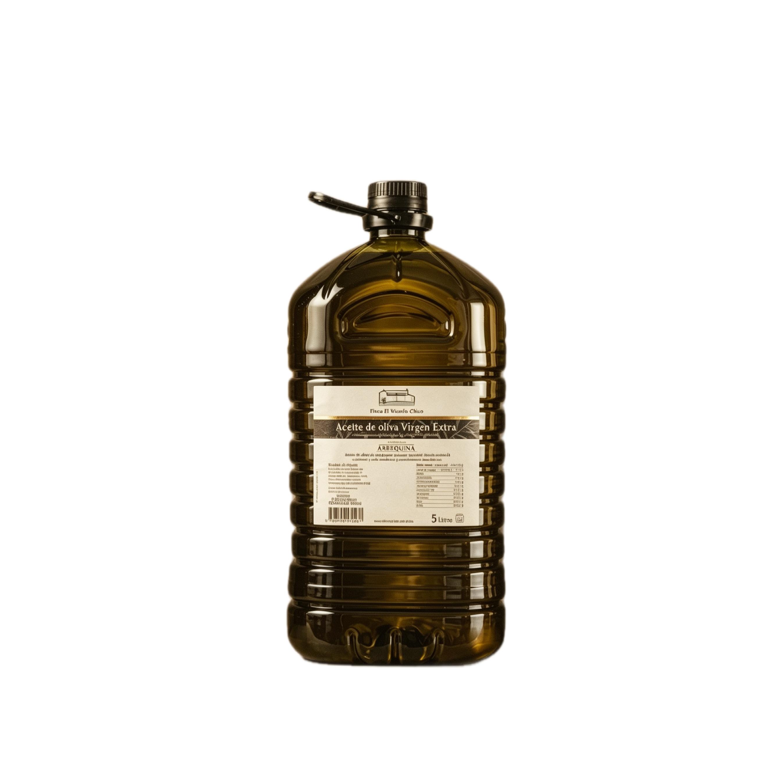 Aceite de Oliva Virgen Extra Finca El Vicario Chico 5 litros (Caja de 3 garrafas de 5 litros)  Arbequina 100%