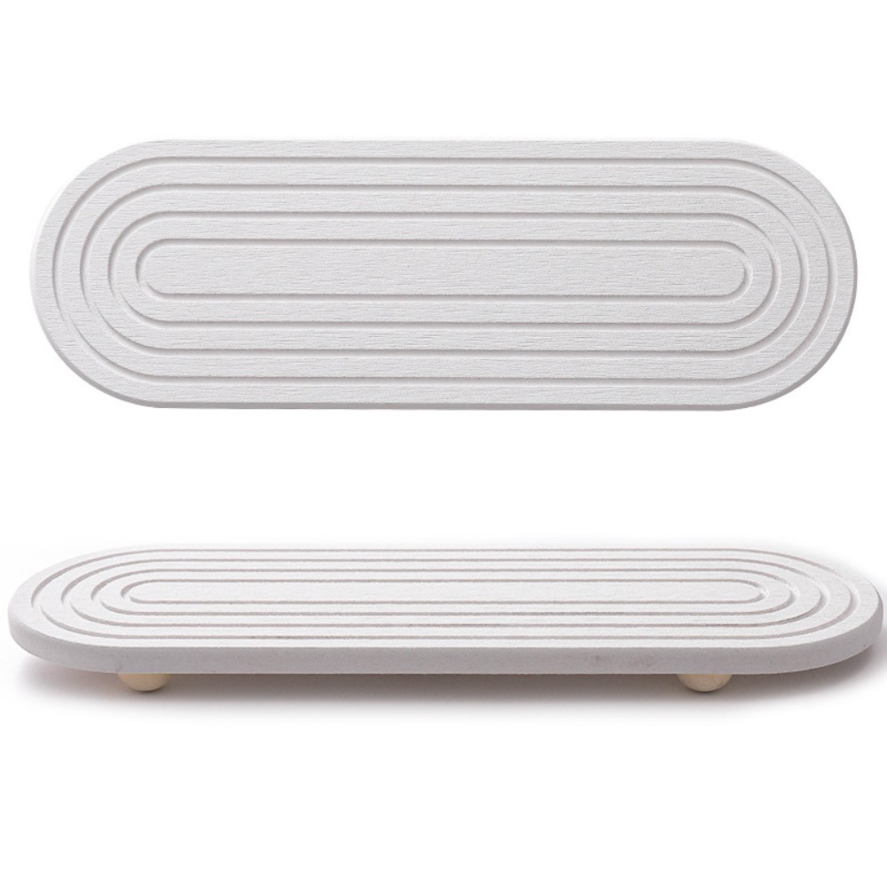 Bandeja de fregadero de barro de diatomeas antideslizante, moldes resistentes, bandeja de secado instantáneo que absorbe la humedad, bandeja de secado rápido de diatomeas, almacenamiento de jabón
