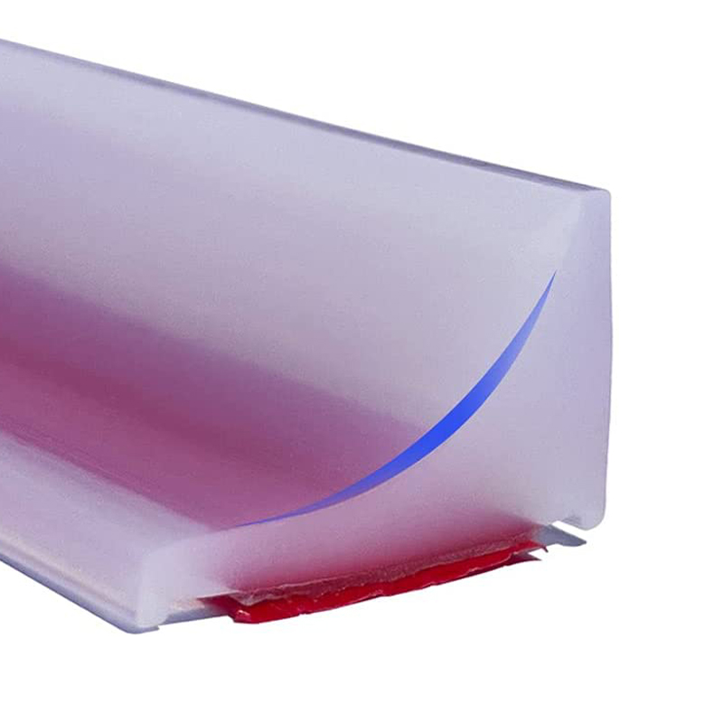 CA Tira de retención de Agua de silicona para Puerta de baño, tapón de Agua para encimera de Cocina, Barrera de Ducha para Lavadora, Tira de sellada