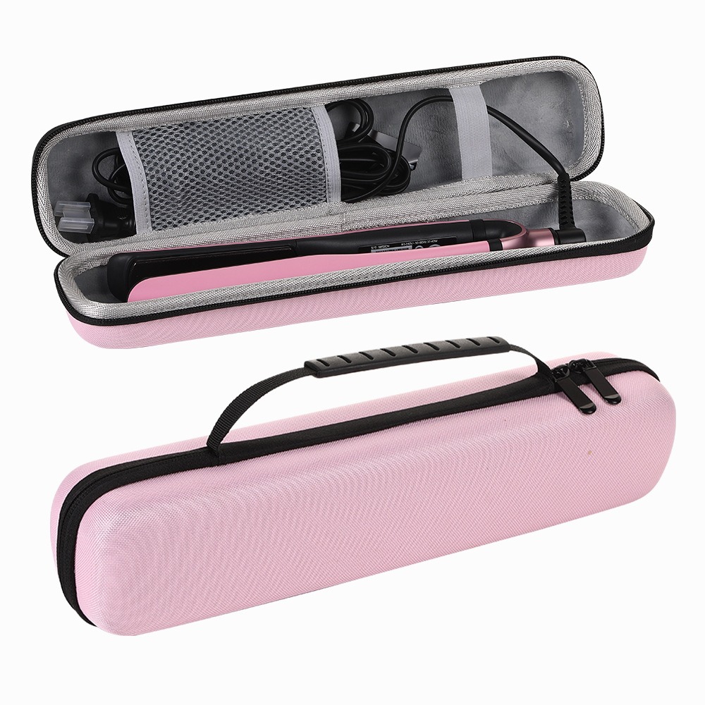 TK Bolsa de almacenamiento para alisadores de pelo EVA, impermeable, de gran capacidad, para rizadores, Estuche de transporte, bolsa de almacenamiento para rodillos de pelo a prueba de arañazos