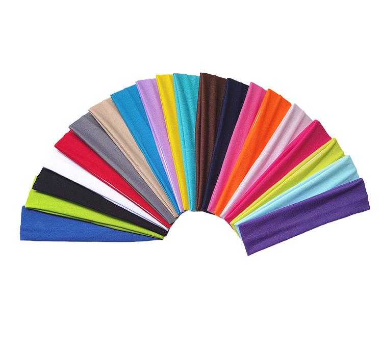 TK Diademas deportivas coloridas para mujer, cintas para el pelo para correr, yoga, 10 unidades por juego