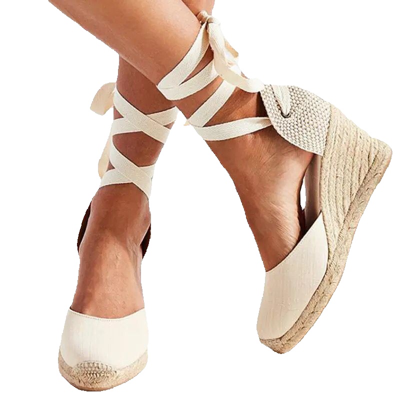 TK Alpargatas altas impermeables, sandalias de plataforma, talla grande, Beige, negro, 43, 42, 41, 40
