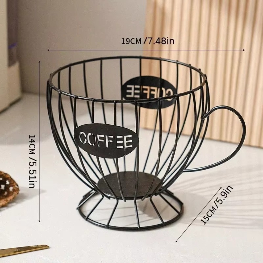 TK Soporte para cápsulas de café de gran capacidad, forma Irregular, soporte para cápsulas de café, decoración del hogar, taza de almacenamiento