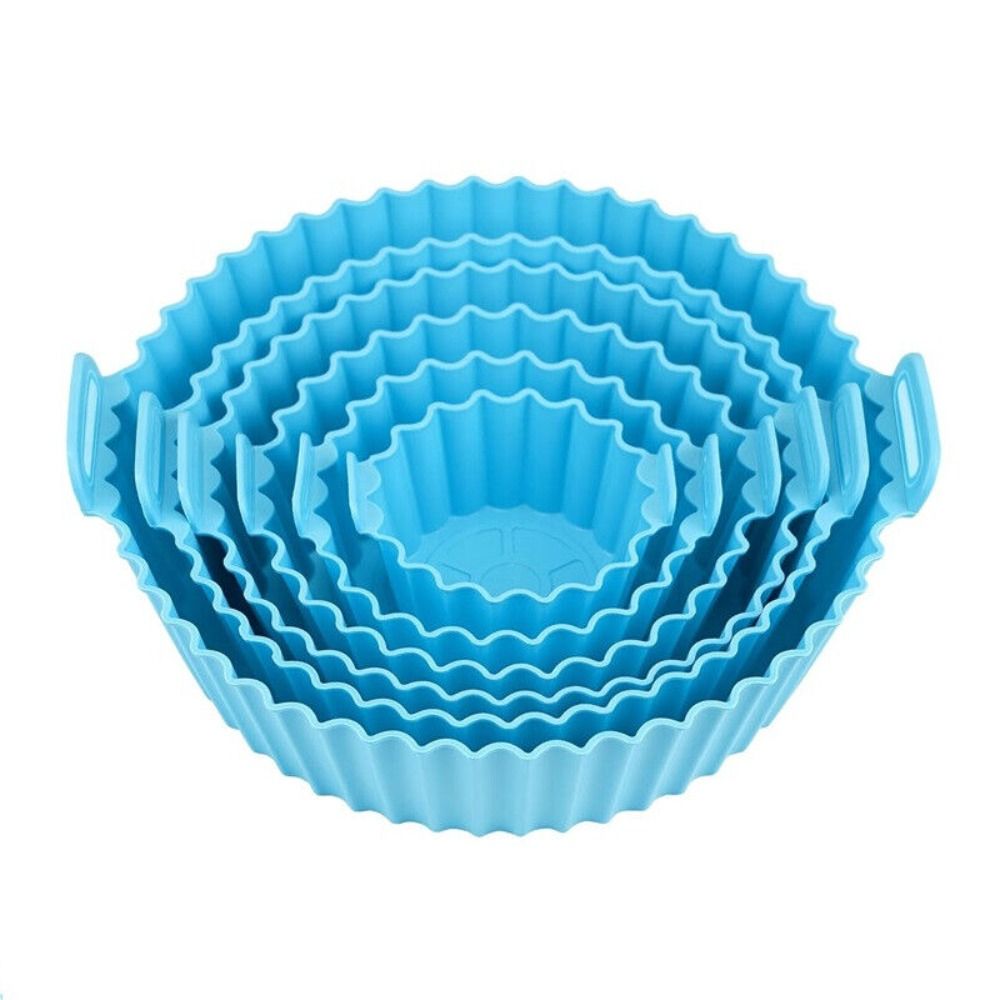 CA Molde para freidora de aire de 6 piezas, para Pizza Plato, bandeja para Parrilla, cesta para hornear, accesorios, herramienta de Cocina, Gel de sílice