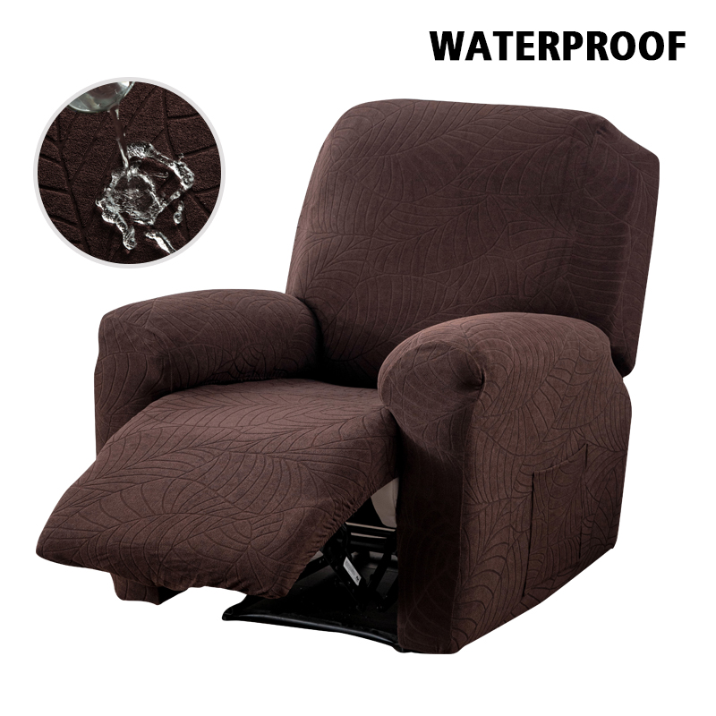 DUDUME Funda de Cojín de Asiento Jacquard Resistente al Agua, Funda de Sofá Gris Elástica para Muebles de Sala Extraíble