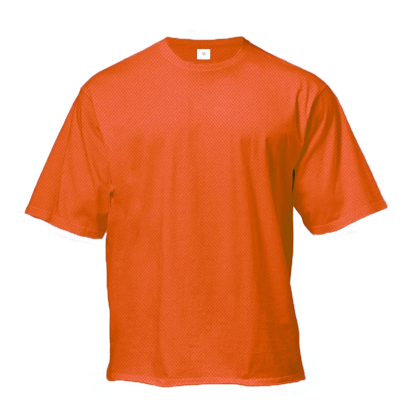 TK Plain Mesh Fitness Mens Oversized T Shirt Outdoor Hip Hop Streetwear Loose Gym Clothing Half Sleeve T-shirt Bodybuilding Tshirt