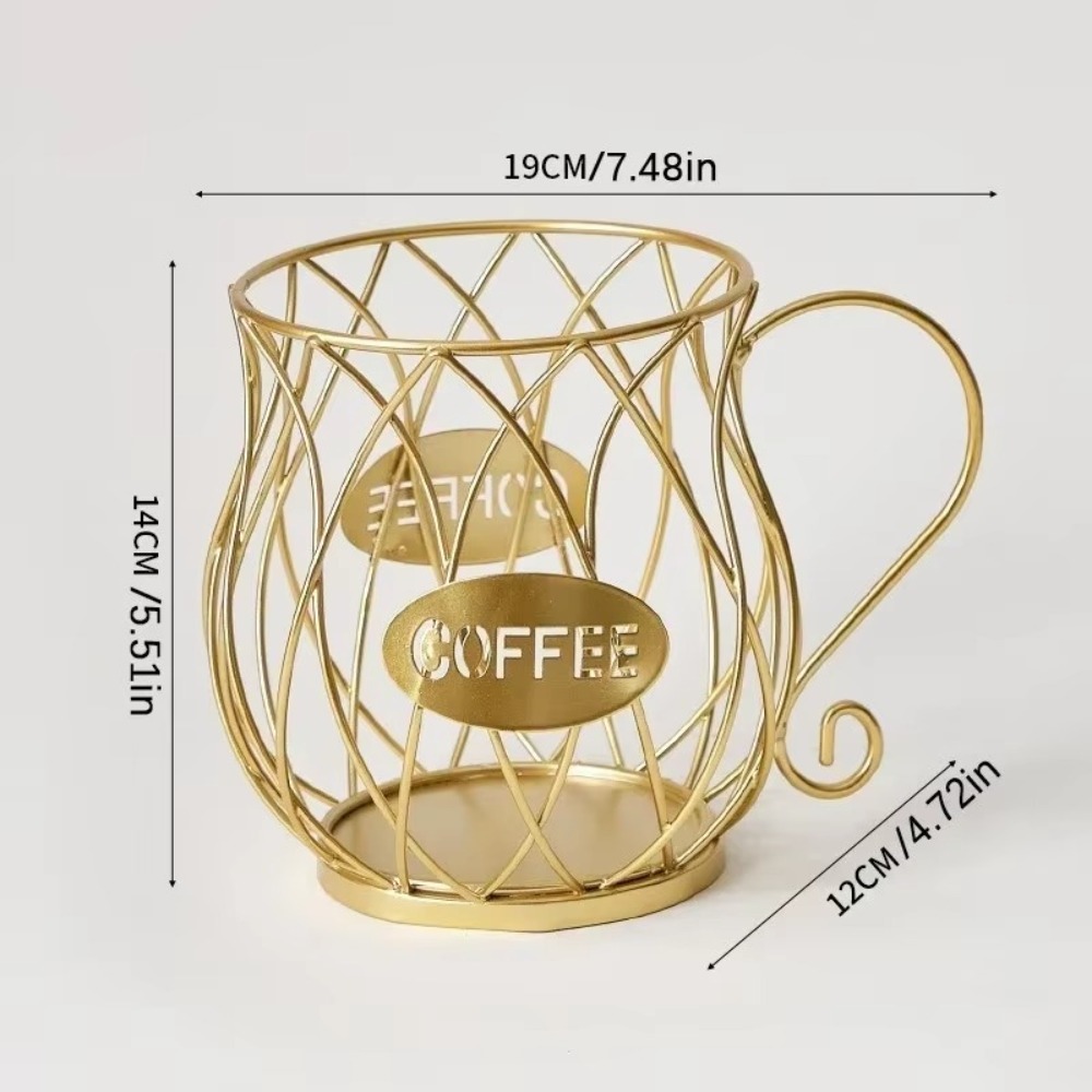 TK Soporte para cápsulas de café de gran capacidad, forma Irregular, soporte para cápsulas de café, decoración del hogar, taza de almacenamiento