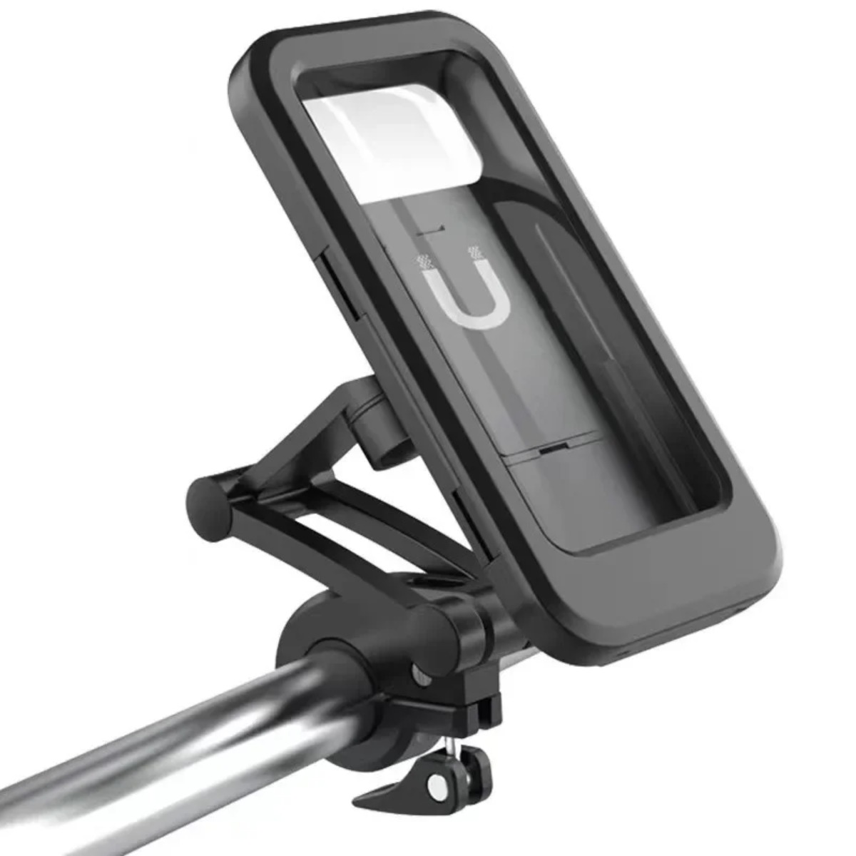OmHome Soporte de teléfono móvil impermeable para motocicleta, soporte Universal para bicicleta, GPS, giratorio de 360 °, ajustable
