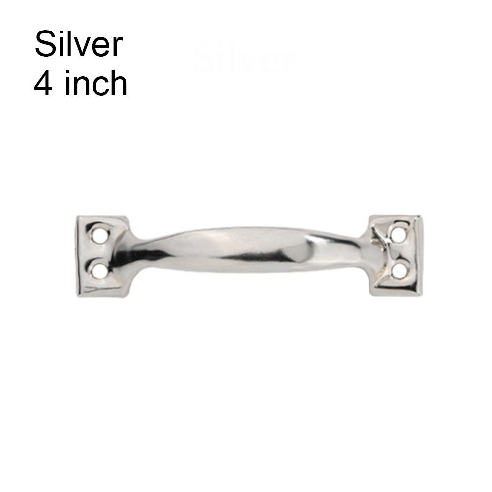 TK Tirador de muebles de hierro, accesorio de ferretería con mango de cajones en forma de arco, garajes negros y plateados, Pomo de puerta de Granero