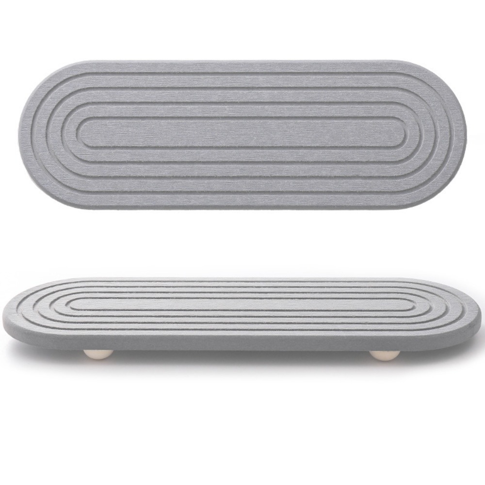 Bandeja de fregadero de barro de diatomeas antideslizante, moldes resistentes, bandeja de secado instantáneo que absorbe la humedad, bandeja de secado rápido de diatomeas, almacenamiento de jabón