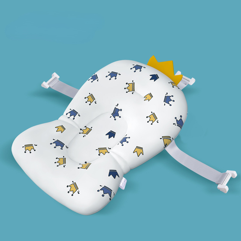 Asiento de baño para bebé, alfombrilla de apoyo plegable para bañera de bebé, almohadilla y silla para bañera de recién nacido, almohada antideslizante para bebé, cojín suave y cómodo para el cuerpo