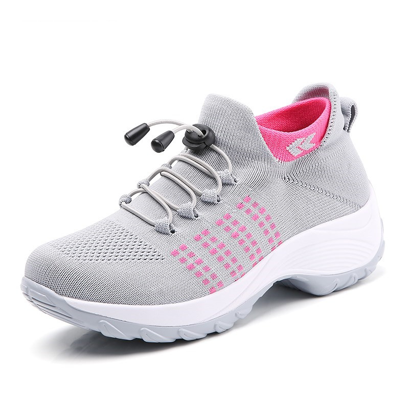 TK Zapatos de Caminada para Mujer Calcetines de Moda Zapatillas Transpirables Cómodos para Cuidado Postparto Plataforma Casual Loafers Antideslizantes