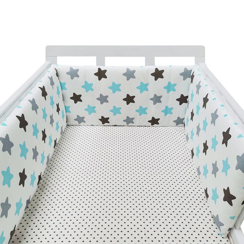 Protectores de cuna para Bebés, barandillas de Algodón para recién nacidos, colchonetas, cunas, protectores de Cama de Algodón anticaída