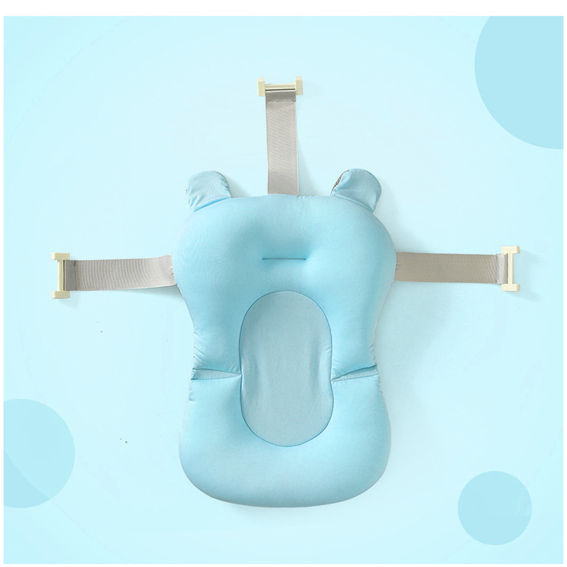 TK Asiento de baño para Bebé, alfabrilla de Apoyo plegable para bañera de Bebe, almohadilla y Silla para bañera de nuevo Nacido, almohada antideslizante para Bebé, cojín suave y Cómodo para el cuerpo