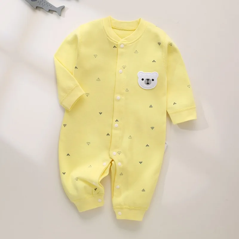 CA Ropa de bebé para recién nacido, monos decorativos de oso pequeño, artículos de algodón para niños de 0 a 24 meses