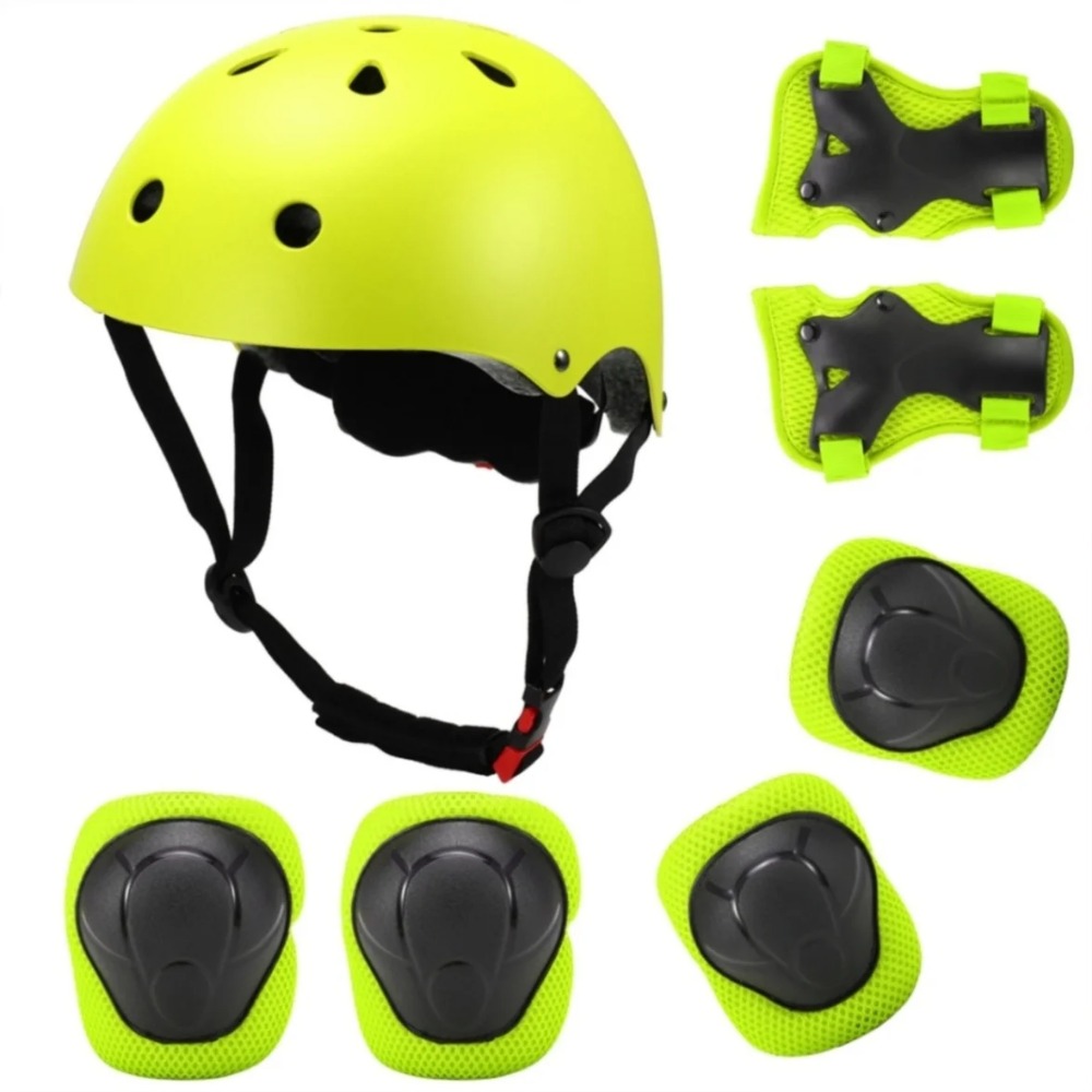TK Juego de casco y almohadillas ajustables para niñosrodilleras para niñossillasprotectores de muñeca para Scooter SO