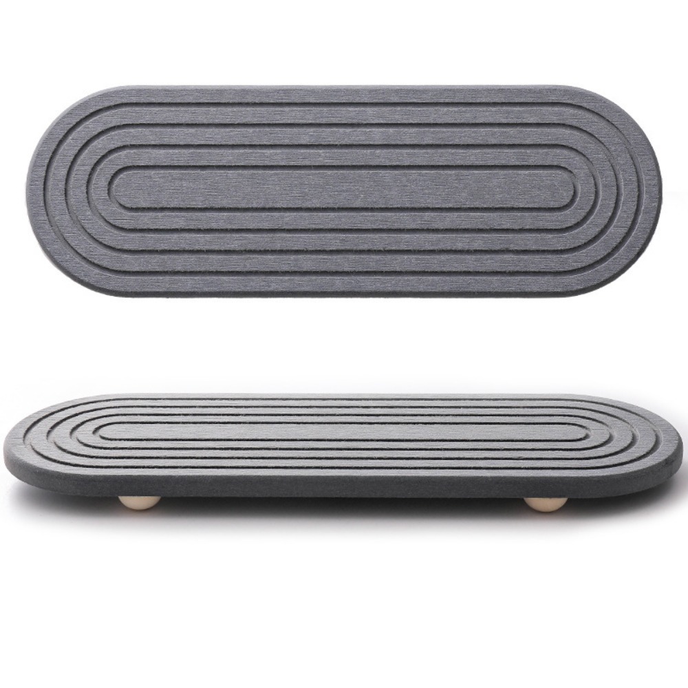 Bandeja de fregadero de barro de diatomeas antideslizante, moldes resistentes, bandeja de secado instantáneo que absorbe la humedad, bandeja de secado rápido de diatomeas, almacenamiento de jabón